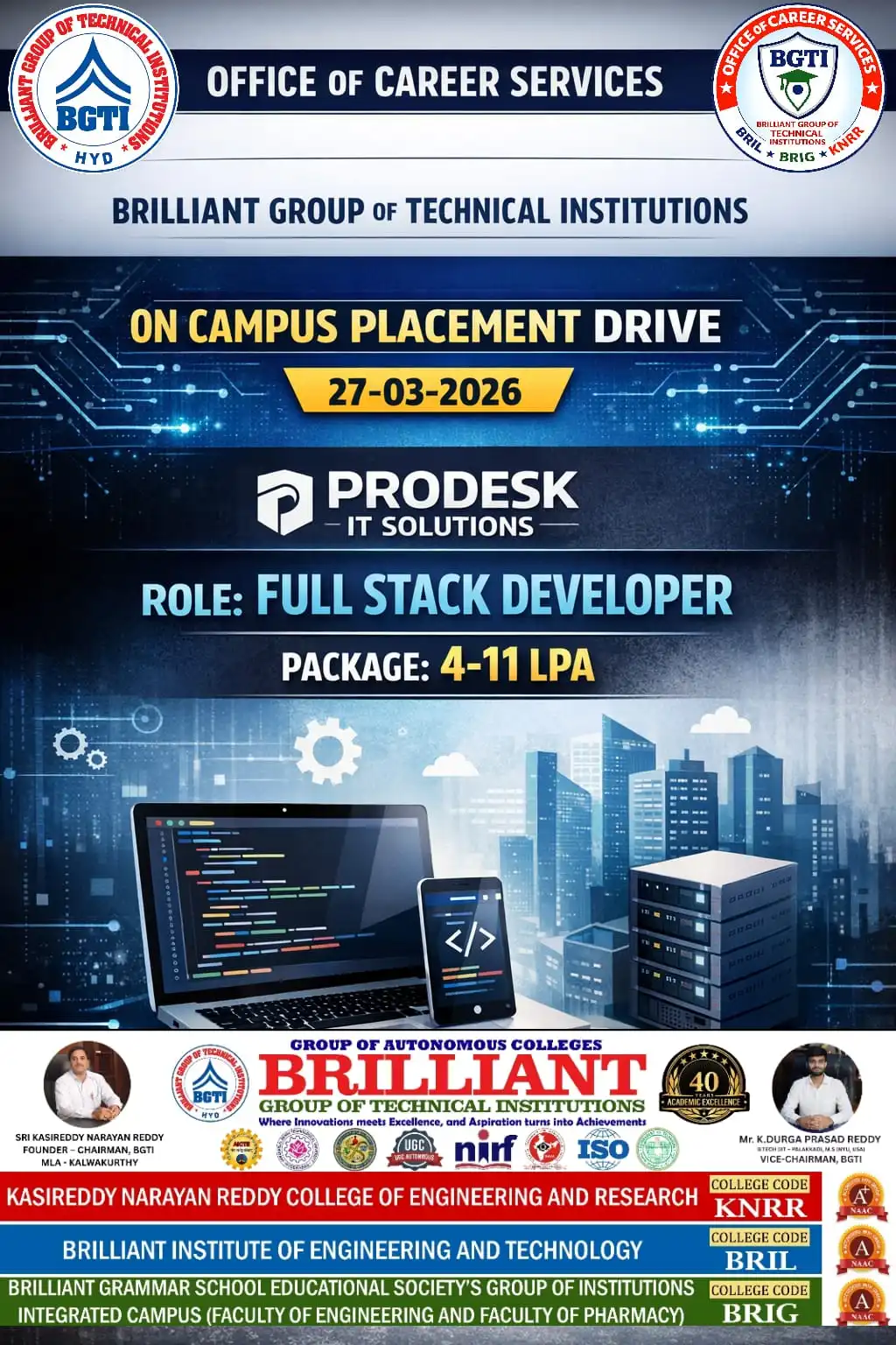 Prodesk Campus Drive 27-03-2026 – BRIL Campus Drive 2025-26